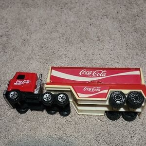 Buddy L 1980s Coca Cola Red and White Toy Truck
